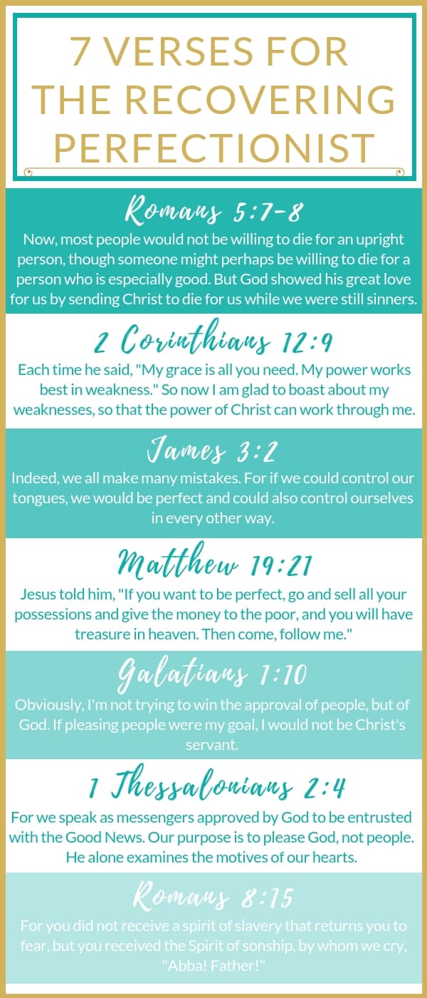 7 Verses for the Recovering Perfectionist