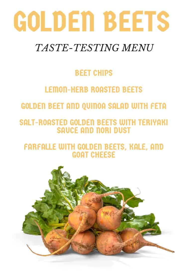 golden beets taste testing menu