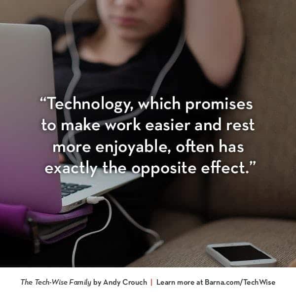 Technology, which promises to make work easier and rest more enjoyable, often has exactly the opposite effect.