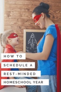 restful homeschool planning