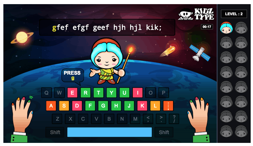 typing games for kids free download