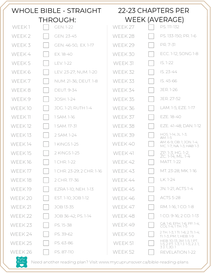 Bible Reading Plans Should You Read the Bible in One Year?