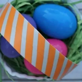 DIY Paper Plate Watercolor Easter Baskets