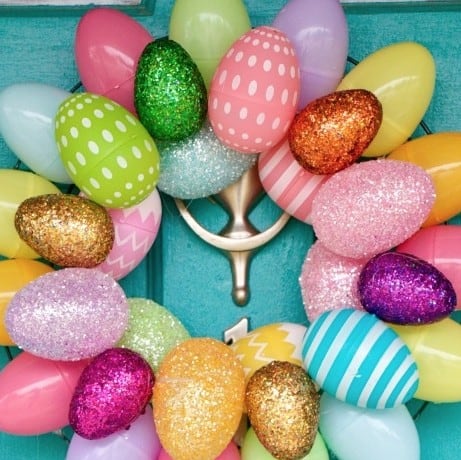 10 Minute Easter Egg Wreath