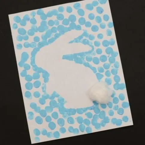 Easter Bunny Thumbprint Art