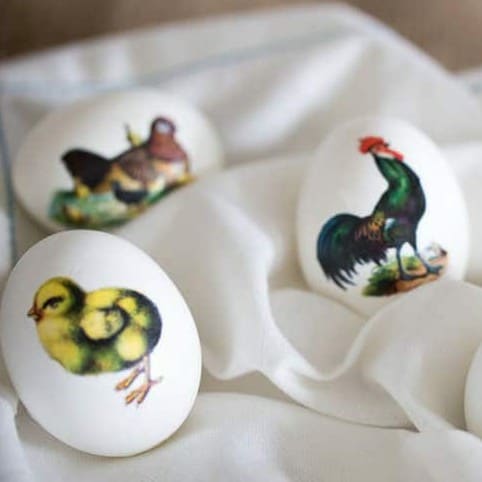 Easter egg decorating ideas: vintage spring animals