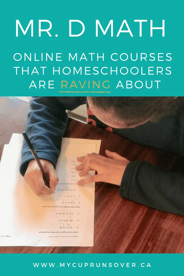 Mr D Online Math Courses for homeschoolers: online math classes that homeschoolers are raving about.