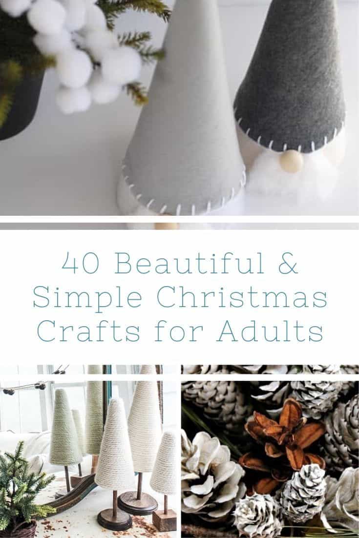 40 Beautiful & Simple Christmas Crafts for Adults