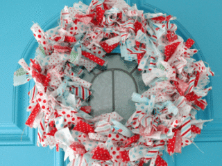 Easy DIY Rag Wreath