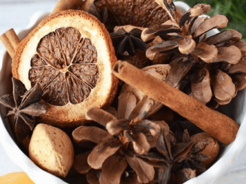 Homemade Cinnamon Orange Potpourri