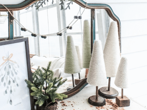 Yarn Christmas Trees