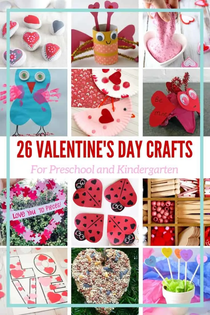 26 valentines day crafts for preschool and kindergarten