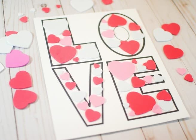 Lots of Love Valentine’s Day Craft