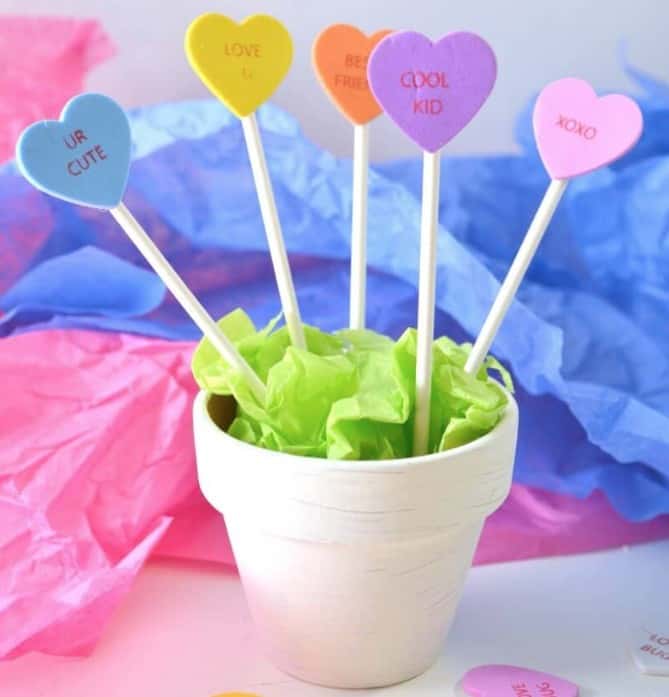 Valentine's Day Flower Pot craft