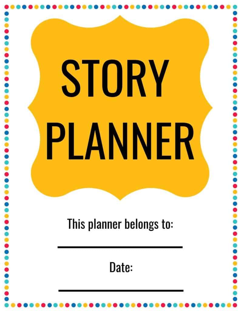 Story Planner for kids - cover of My Cup Runs Over's printable story planner template