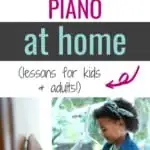 Learn the piano at home