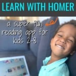 Learn with HOMER is a fun, effective app has a proven track record for equipping kids with the skills they need to become successful readers.