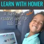 Learn with HOMER is a fun, effective app has a proven track record for equipping kids with the skills they need to become successful readers.