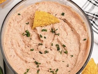 easy refried bean dip