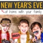 new year's eve tradition iCelebrating New Years Eve at home with your family doesn't have to be boring. Check out these fun ideas to celebrate together. #NewYearsEve #family #newyearsevekids #activities #resolutions #inspiration deas