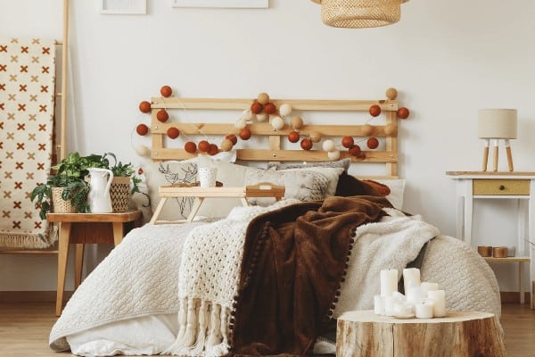 add extra warm blankets to your bed in winter to be extra warm and cozy at night