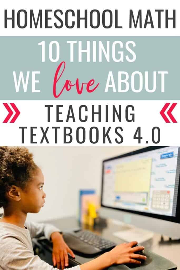 homeschool math teaching textbooks 4