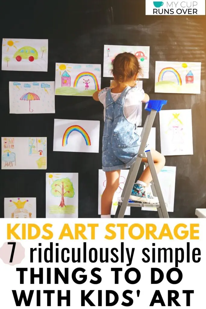 Storing kids' artwork - The Sunny Side Up Blog