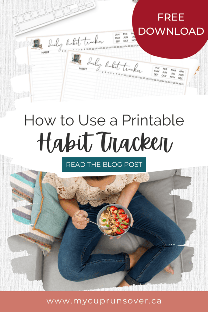 Free Printable Circle Habit Tracker Template - My Cup Runs Over