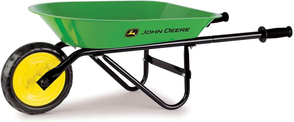 John Deere wheelbarrow for kids