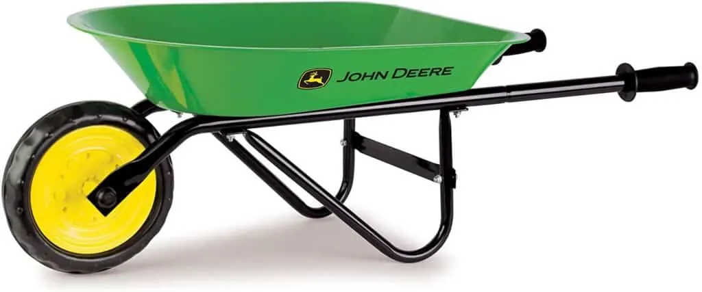 John Deere wheelbarrow for kids