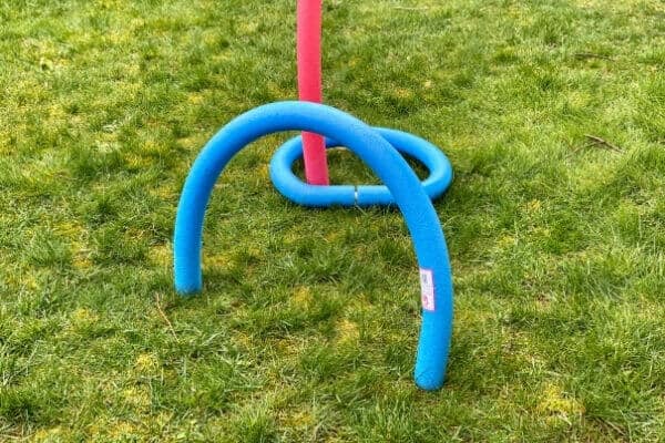 pool noodles make great backyard toys that don't cost much at all