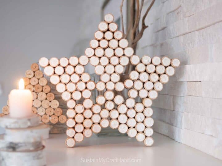 Image for Upcycled Wine Cork Sparkling Star