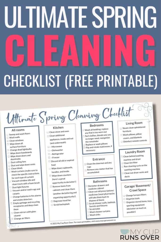 The Ultimate Step-By-Step Deep Cleaning Checklist For Your House