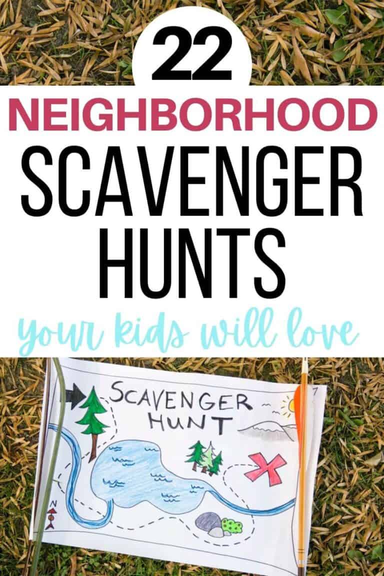 22 Neighborhood Scavenger Hunts Free Printable Scavenger Hunts for Kids