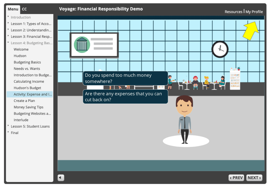 Voyage life skills for teens course: financial responsibility