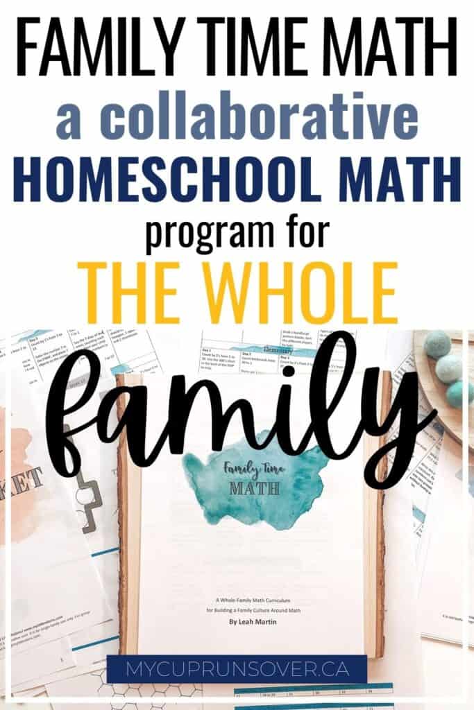 Family Time Math Homeschool Curriculum Program