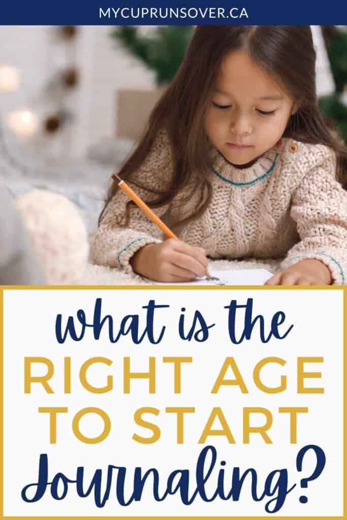 what is the right age to start journaling?