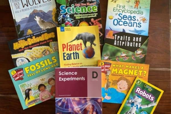 BookShark Science D includes a wide variety of literature-based books