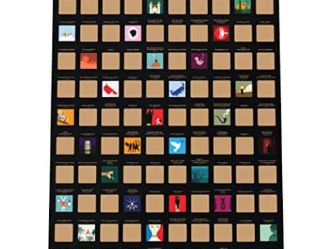 Image for Enno Vatti 100 Books Scratch Off Poster