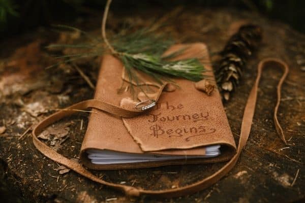 a leather bound journal can make a special keepsake