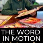 The Word in Motion Bible Curriculum for Homeschool |. a girl reads a textbook at a table