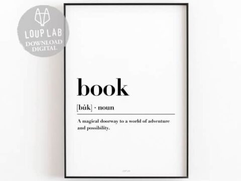 Image for Book Definition Print