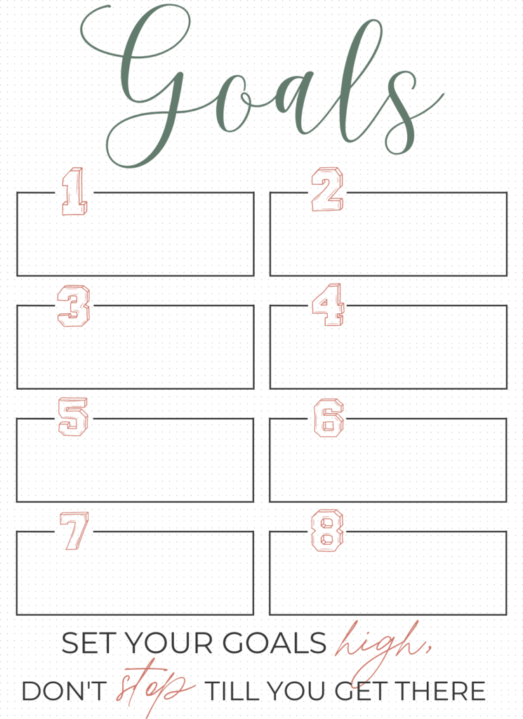 14 Smart Bullet Journal Goal Setting Pages to Help You Crush Your Goals