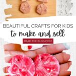 Beautiful Crafts for Kids to Make and Sell: examples of jewelry that kids can make using polymer clay tutorials