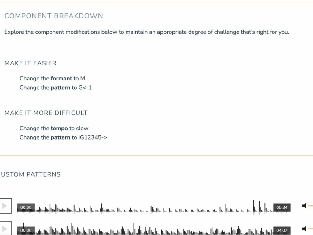 Customizing vocal exercises in The Vocal Gym