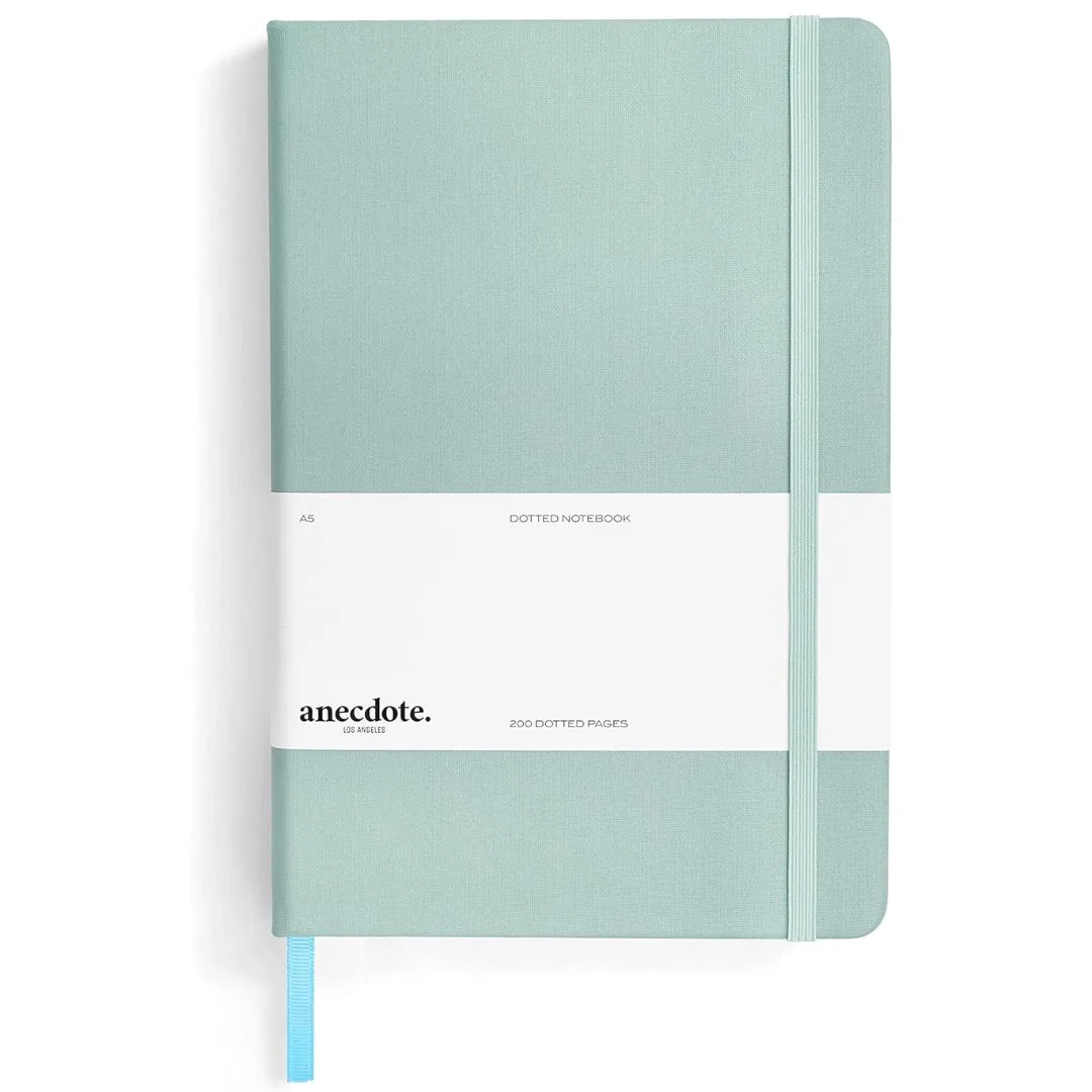 Green dotted notebook